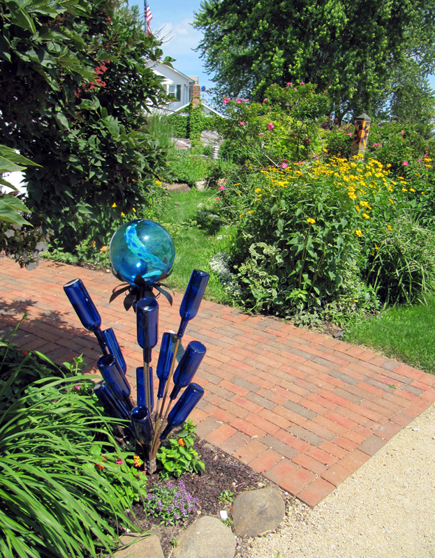 DIY Bottle Tree Sculpture for Your Garden or Yard