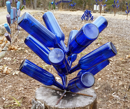 Mini Bottle Tree - Bottle Tree - Small Bottle Tree